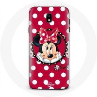 Maniacase Samsung Galaxy J3 2017 Minnie Mouse Cartoon Rood Beschermhoesje