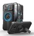 Dexnor Hoesje voor iPhone 16 Pro Max - Met Camera Cover, Kickstand en Schermbeschermer, Schokbestendig-Schwarz