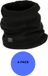 Heatkeeper - Fleece nekwarmer kinderen - Zwart - 9/12 Jaar - 4 stuks