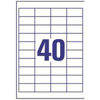 europe100 ELA002 - Papier - permanente kleeflaag - wit - 48.5 x 25.4 mm 4000 etiket(ten)