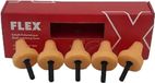 FLEX - PK-O 35 HEX VE5 - Polishing Cone for FLEX PXE80 - Orange - Soft 5-PACK