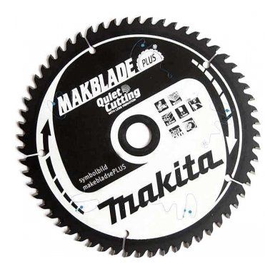 Makita Makblade+ Cirkelzaagblad - 255 x 30 x 60T - Hout / MDF / Laminaat