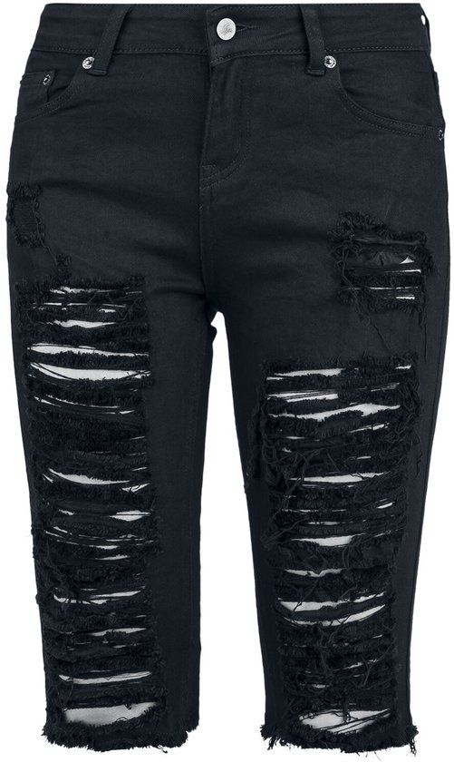 Forplay Destroyed Shorts Dames Shorts - Zwart - Maat 32