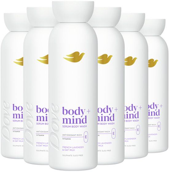 Dove Body+Mind Serum douchegel - French Lavender & Oat Milk - 6 x 350 ml