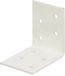Alberts 846497 hoekverbinder | verzinkt, witte kunststof coating | 50 x 50 x 40 mm | set van 50