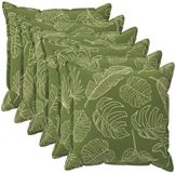 vidaXL - Kussensloop - 6 stuks - Houten Blad Design - 70 x 70 cm - Polyester
