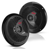Pyle 16,51 cm Dual Marine Speakers | 2-Weg Waterdichte Stereo Luidsprekers voor Buiten | 400 Watt Vermogen, Polypropyleen Conus, Butyl Rubberen Surround - 1 Paar - PLMR605B (Zwart)