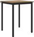 vidaXL Eettafel 60 x 60 x 75 cm Bewerkt Hout Artisanaal Eiken