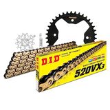 Kettingset DID Kettingset staal 520VX3 / 98 klinkslot voor Polaris Outlaw 525 IRS MXR 450/500 cc