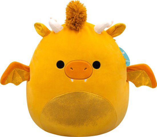 Squishmallows Mister Gold Dragon W/Sparkle Belly 40cm Pluche