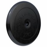 Gorilla Sports Halterschijf - Gewichtsschijf - Gietijzer - Rubber - 30 mm - 20 kg