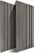 Merkloos Relaxdays Akoestische wandpanelen - set van 2 - 60x120 cm - geluidsdempend - donkergrijs
