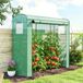 Serre de jardin 200 x 75 x 188 cm avec fenêtres grillagées et porte enroulable