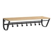 ACAZA Kapstok - Wandkapstok - 90 x 30 x 20 cm - Lichte Eik