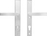 AXA Veiligheidsbeslag (Edge Plus) Smal Aluminium glad: Kruk-Kruk (model Blok) PC92 met kerntrekbeveiliging SKG***
