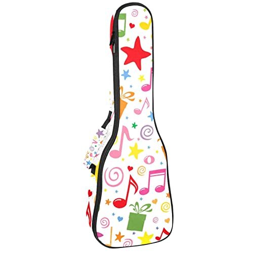 Mersov Tenor Ukulele Gigbag Waterdichte Ukelele Case Gewatteerde Rugzak, Geweldig voor Sopraan Concert (21/23/24") Hartster Muziek