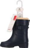 XQ Regenlaarzen kinderen - Unisex - Fake Fur voering - Marine Blauw