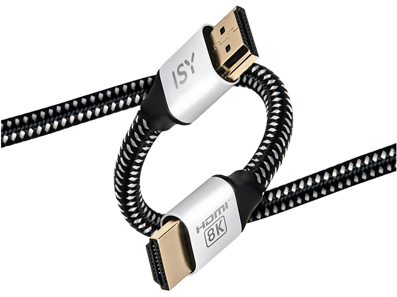 isy Ihd-5015 Ultra High Speed HDMI 2.1-kabel Zwart