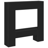 VidaXL Haardombouw 81x18x82 cm spaanplaat noir chêne