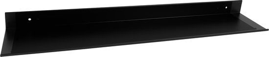 QUVIO Wandplank - Metaal - Zwart - 60 cm