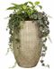 Mica Decorations Bloempot Madeira - hoog model - creme - terracotta - 30 x 50 cm