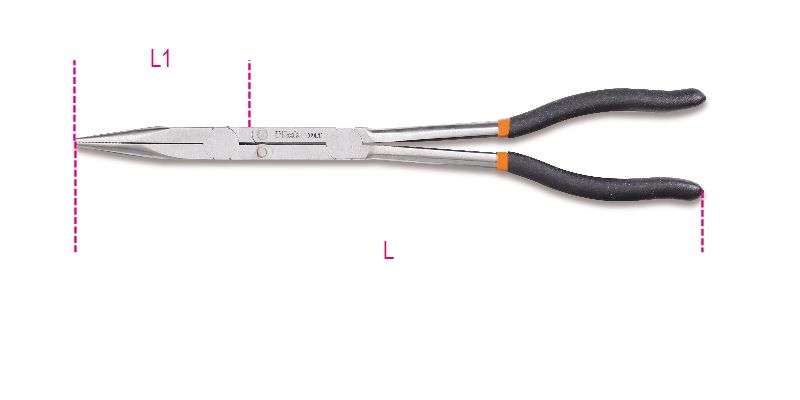 Beta Extra-lange, buigtang met dubbelwerkend scharnier, anti-slip dubbel gelaagde PVC handgrepen 1009L/D