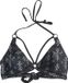 Black Premium by EMP Zwarte bikinitop met print - Dames - XXL