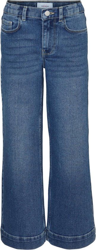 Vero Moda Girl Jeans VMDAISY Wide - Medium Blue Denim - Girls Size 116