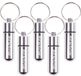 Benson Care Benson Pillenkoker sleutelhanger - 5x - mini - pillendoosje voor onderweg - D14 x H52 mm
