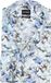 OLYMP Luxor comfort fit Big overhemd - dobby - wit met blauw en groen bloemen dessin - Strijkvrij - Boordmaat: 54 (EU maat: 6XL)