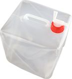 Merkloos / Sans marque EDCO Eindhoven BV Watercontainer - Waterdispenser - Watertap - Watervat - camping accessoires - Opvouwbaar - Transparant - 10 liter