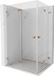 Mexen Lunar-F Duo douchecabine opvouwbaar 85 x 70 cm, transparant, koper geborsteld