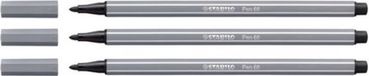 Stabilo Feutre 68/96 gris foncé | 10 pièces