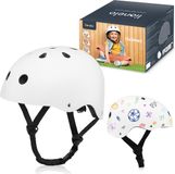 Lionelo Helmet Fietshelm voor kinderen - Maat 50-56cm - Wit - S