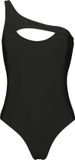Black Premium by EMP Zwart zwempak met asymmetrische schouder - Dames - S