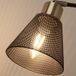 Searchlight Wandlamp Sepanta, zwart/messing, metaal, hoogte 21 cm, E14