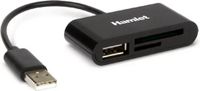 Hamlet XZR100UC geheugenkaartlezer USB 2.0 Type-C Zwart