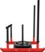 VEVOR Kettlebell avec poignée, Acier, Capacité de charge de 227 kg, Noir+Rouge