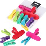 Excellent Houseware clips de conservation - 14x - multicolore - plastique