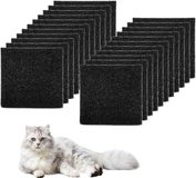 OEM Bol 22 stuks deksel kattenbakfilter geactiveerd kattenbakfilter kattentoilet actieve koolfilter zwart vervangingsfilter voor het ontgeuren van de kattenbak