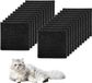 OEM Bol 22 stuks deksel kattenbakfilter geactiveerd kattenbakfilter kattentoilet actieve koolfilter zwart vervangingsfilter voor het ontgeuren van de kattenbak