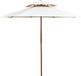 Syfax Dubbeldekker parasol 270x270 cm houten paal crèmewit
