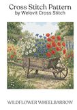 WILDFLOWER WHEELBARROW Cross Stitch Pattern