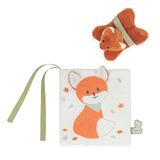 KALOO - Prentenboek - Bosdieren + Mini Doudou - Visueel Ontdekkingsboek - Meerkleurig - 14 cm - Vanaf de Geboorte - K224012
