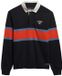 Superdry Vintage Athletic Stripe Rugby Top Heren Navy Chest Band Stripe S