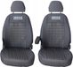 Premium Line - Housse de siège IVECO DAILY VI (2014-2022) - Set 1+1 - Gris