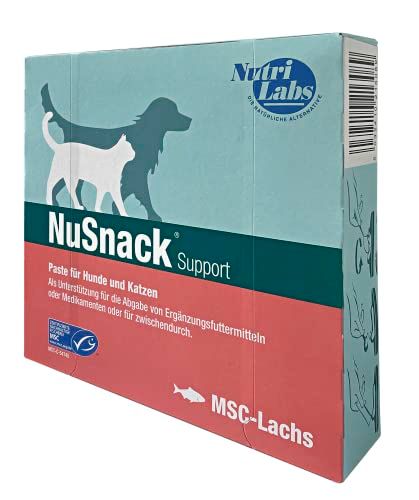 NutriLabs NuSnack® Honden- en kattensnacks - 25 x 10g - Zalmsmaak - Afgiftehulp