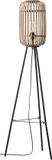 Brilliant Woodrow Vloerlamp Lichtbruin