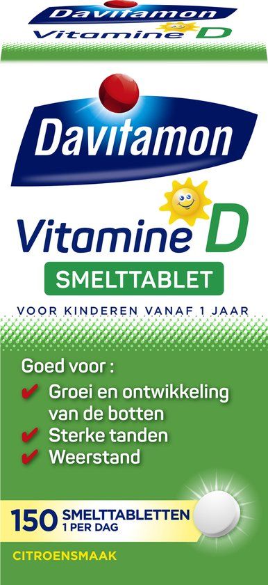Davitamon Vitamine D Kinderen - Smelttabletten - 150 stuks