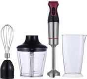 Winning Star Staafmixer 600W 3-in-1 Zwart/Rood/Zilver